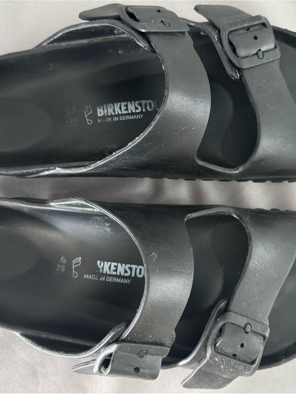 Birkenstock Men’s Black Two-Strap Arizona EVA Sandals